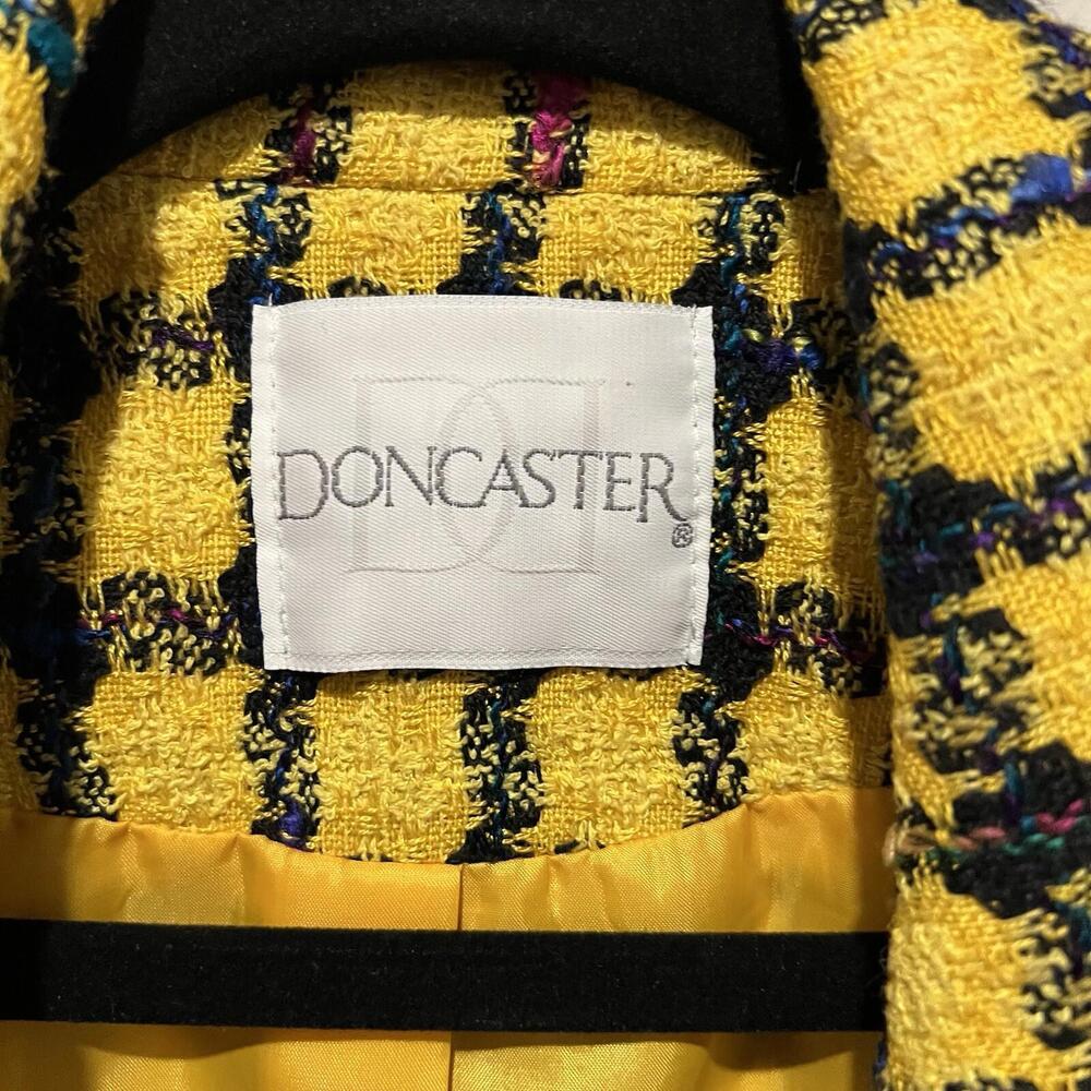 Vintage Don Caster Plaid Boucle Blazer Size 4 - Picture 9 of 9